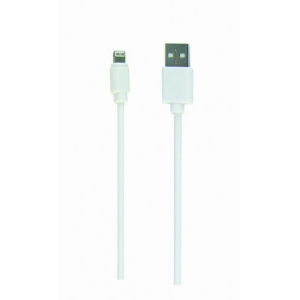 Кабель синхронізації даних Cablexpert USB 2.0 BM - Lightning 3m White (CC-USB2-AMLM-W-10)