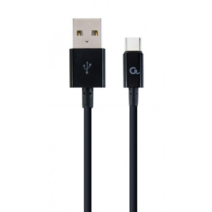 Кабель синхронізації даних Cablexpert USB 2.0 - USB-C 2m Black (CC-USB2P-AMCM-2M)
