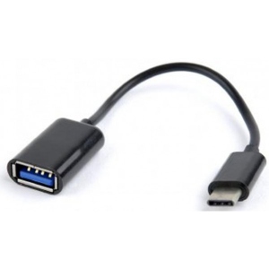 Кабель синхронізації даних Cablexpert USB 2.0 - USB Type-C 0.2m Black (A-OTG-CMAF2-01)
