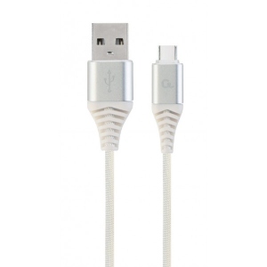 Кабель синхронізації даних Cablexpert USB 2.0 - USB Type-C 2m White (CC-USB2B-AMCM-2M-BW2)