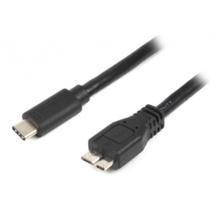Переходнік USB-C - USB Cablexpert USB 3.0 microBM/USB 3.1 Type-C 1.8m (CCP-USB3-mBMCM-6)