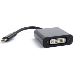 Перехідник USB-C - DVI Cablexpert USB 3.1 Type-C to DVI 0.15 m Black (A-CM-DVIF-01)