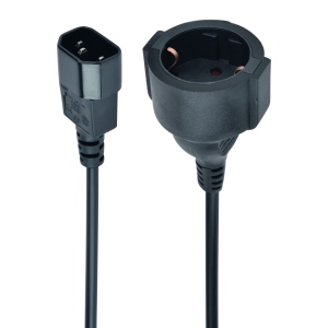 Кабель живлення Cablexpert C14 Male to Schuko Female 0.15m (PC-SFC14M-01)