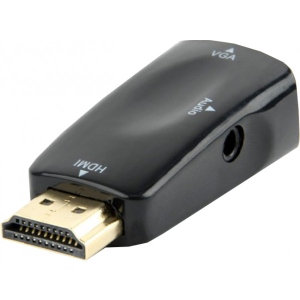 Cablexpert HDMI-VGA/3.5mm Black (AB-HDMI-VGA-02)