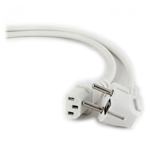 Кабель живлення Cablexpert PC-186W-VDE (C13) White 1,8m