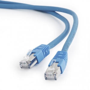 Кабель патч-корд Cablexpert S/FTP (PP6A-LSZHCU-B-0.5M) 50u  0.5 м Blue