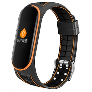 Ремінець для фітнес-браслету BeCover Lattice Style for Xiaomi Mi Smart Band 5 Orange (705164)