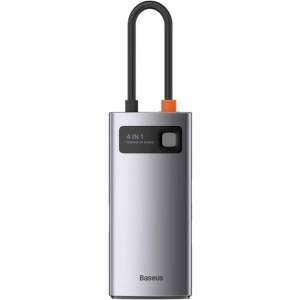 Док-станція Baseus USB3.1 USB Type C PD 100W/HDMI 4K 30 Hz/USB 3.2 Gen1/1хUSB 2.0 4in1 (CAHUB-CY0G)