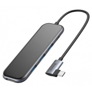 Хаб USB Baseus Type-C to 3xUSB3.0 + HD4K + PD Сірий (CAHUB-BZ0G)