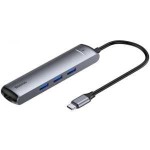 Хаб USB Baseus Mechanical eye 6 в 1 smart HUB docking station (CAHUB-J0G)