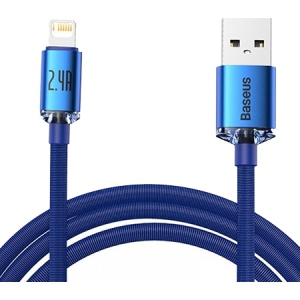 Кабель синхронізації даних Baseus USB to Lightning 2.4A 1.2m Blue (CAJY000003)