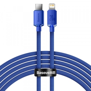 Кабель синхронізації даних Baseus Crystal Shine Series Fast Charging Data Cable Type-C to iP 20W 2m Blue (CAJY000303)