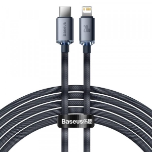 Кабель синхронізації даних Baseus Crystal Shine Series Fast Charging Data Cable Type-C to iP 20W 2m Black (CAJY000301)