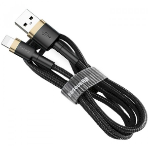 Кабель синхронізації даних Baseus Cafule Cable USB for iP 2A 3 m Gold/Black (CALKLF-RV1)