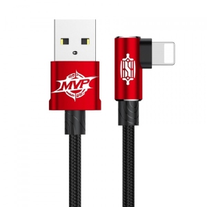 Кабель синхронізації даних Baseus MVP Elbow Type Cable USB For IP 2A 1m Red (CALMVP-09)