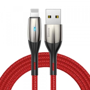 Кабель синхронізації даних Baseus Horizontal Data Cable USB for iP 2.4A 2 m Red (CALSP-C09)