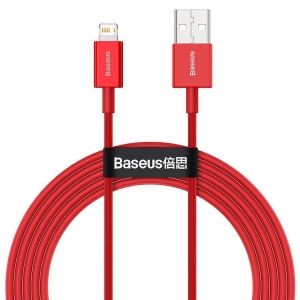 Кабель синхронізації даних Baseus Superior Series Fast Charging Data Cable USB to iP 2.4A 2m Red (CALYS-C09)