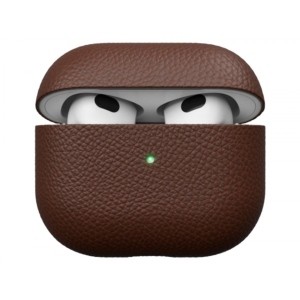 Чохол для навушників KeyBudz for Apple AirPods 3 Artisan Series Leather Natural Brown (AP3_S3_NBN)