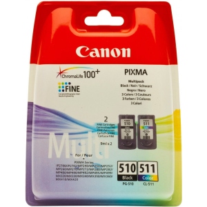 Уцінка - Картриджі для струменевих принтерів Canon PG-510Bk/CL-511 цв. Multi Pack (2970B010)