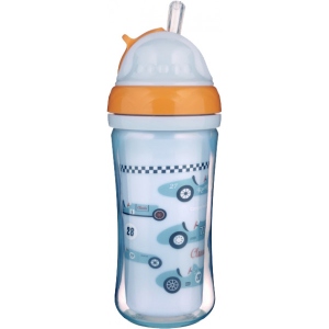 Поїльник-непроливайка дитячий Canpol babies автомобіль з силіконовою трубочкою подвійна стінка, 260 мл. (74/053)