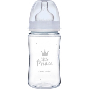 Пляшка для годування Canpol babies антиколікова з широким горлом PP Easy Start, Royal baby синя, 240 мл. (35/234_blu)