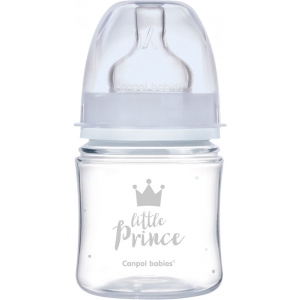 Пляшка для годування Canpol babies антиколікова з широким горлом PP Easy Start Royal baby - синя, 120 мл. (35/233_blu)