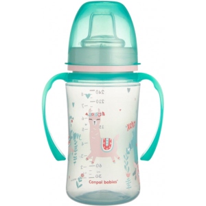 Поїльник-непроливайка дитячий Canpol babies Навчальний Easy Start Sweet fun зелений, 240 мл. (35/208_gre)