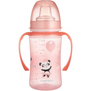 Поїльник-непроливайка дитячий Canpol babies Навчальний Easy Start Sweet fun рожевий, 240 мл. (35/208_pin)