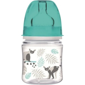 Пляшка для годування Canpol babies антиколікова з широким горлом PP Easy Start - Jungle сіра, 120 мл. (35/226_grey)