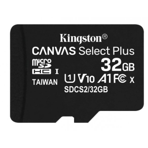 Карта пам'яті Kingston microSDHC 32GB Canvas Select Plus 100R A1 C10 (SDCS2/32GBSP)