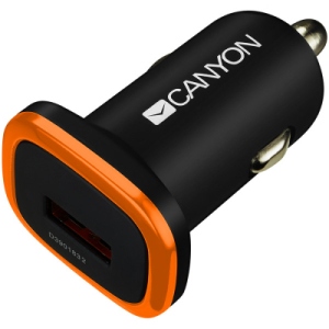 Автомобільний зарядний пристрій Canyon CNE-CCA01B