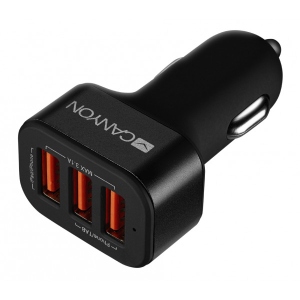 Автомобільний зарядний пристрій Canyon Universal 3xUSB (CNE-CCA06B)
