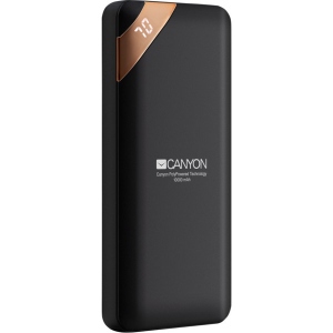 Батарея мобільна Canyon 10000mAh Black (CNE-CPBP10B)