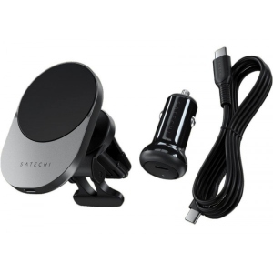 Тримач для мобільного пристрою Satechi Qi2 Wireless Car Charger Space Gray (ST-Q2CCM)