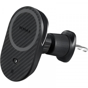 Бездротовий зарядний пристрій Pitaka MagEZ Car Mount Pro 2 Car Vent Black (Tesla) (CM2302T)