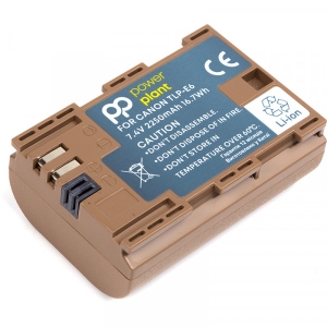 Акумулятор для фотокамери PowerPlant Canon TLP-E6 2250mAh з кабелем Type-C (CB970896)