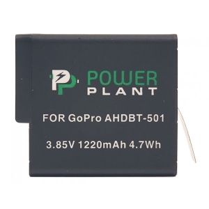 Акумулятор для екшн-камери PowerPlant GoPro AHDBT-501 1220mAh (CB970124)