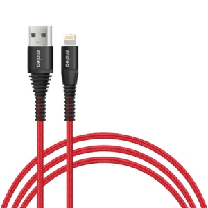 Кабель синхронізації даних Intaleo CBRNYL1 USB Lightning 1,2m Red (1283126559471)