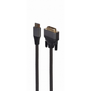 Кабель HDMI - DVI Cablexpert HDMI 19pin - DVI 18+1pin (CC-HDMI-DVI-4K-6)