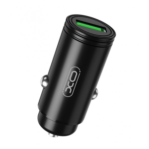 Автомобільний зарядний пристрій XO 1 USB QC 3.0 Black (CC39-BK)