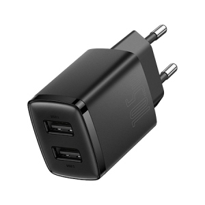 Мережевий зарядний пристрій Baseus 2xUSB 10.5W USB-A (CCXJ010201) Київ