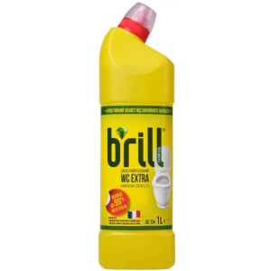 Засіб для чищення унітазу BRILL WC EXTRA Лимонна свіжість від вапн.нальоту 1 л офіційний сайт