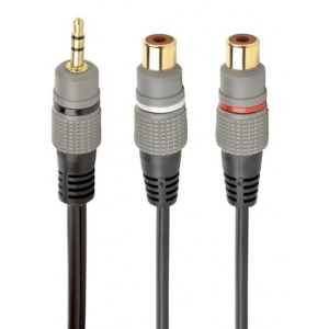 Кабель 3.5 мм - RCA Cablexpert 3.5мм/2 x RCA 0.2m (CCAP-RCAM2F-0.2M)