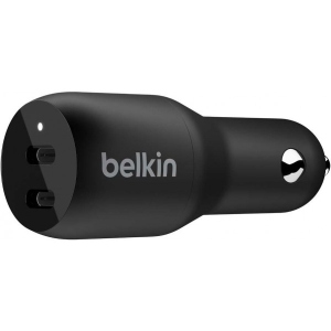 Автомобільний зарядний пристрій Belkin 36Вт 2хUSB-C PD (CCB002BTBK) офіційний магазин