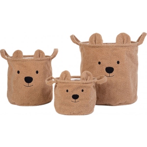 Кошик для іграшок Childhome Teddy Brown (CCBTBSET)