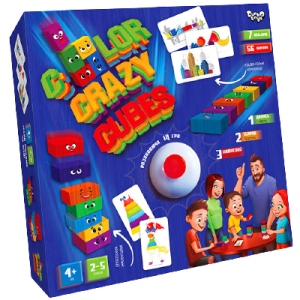 Настільна гра розвиваюча (8+) Danko-Toys "Color Crazy Cubes", укр (CCC-02-01U) замовити в Україні