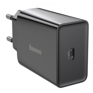 Мережевий зарядний пристрій Baseus 20W QC 1С (CCFS-SN01) Black