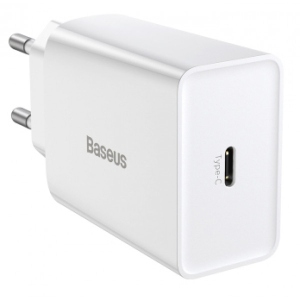 Мережевий зарядний пристрій Baseus 20W QC 1С (CCFS-SN02) White