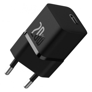 Мережевий зарядний пристрій Baseus GaN5 FC mini 1C 20W Black (CCGN050101)