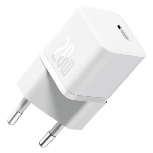 Мережевий зарядний пристрій Baseus GaN5 FC mini 1C 20W White (CCGN050102)